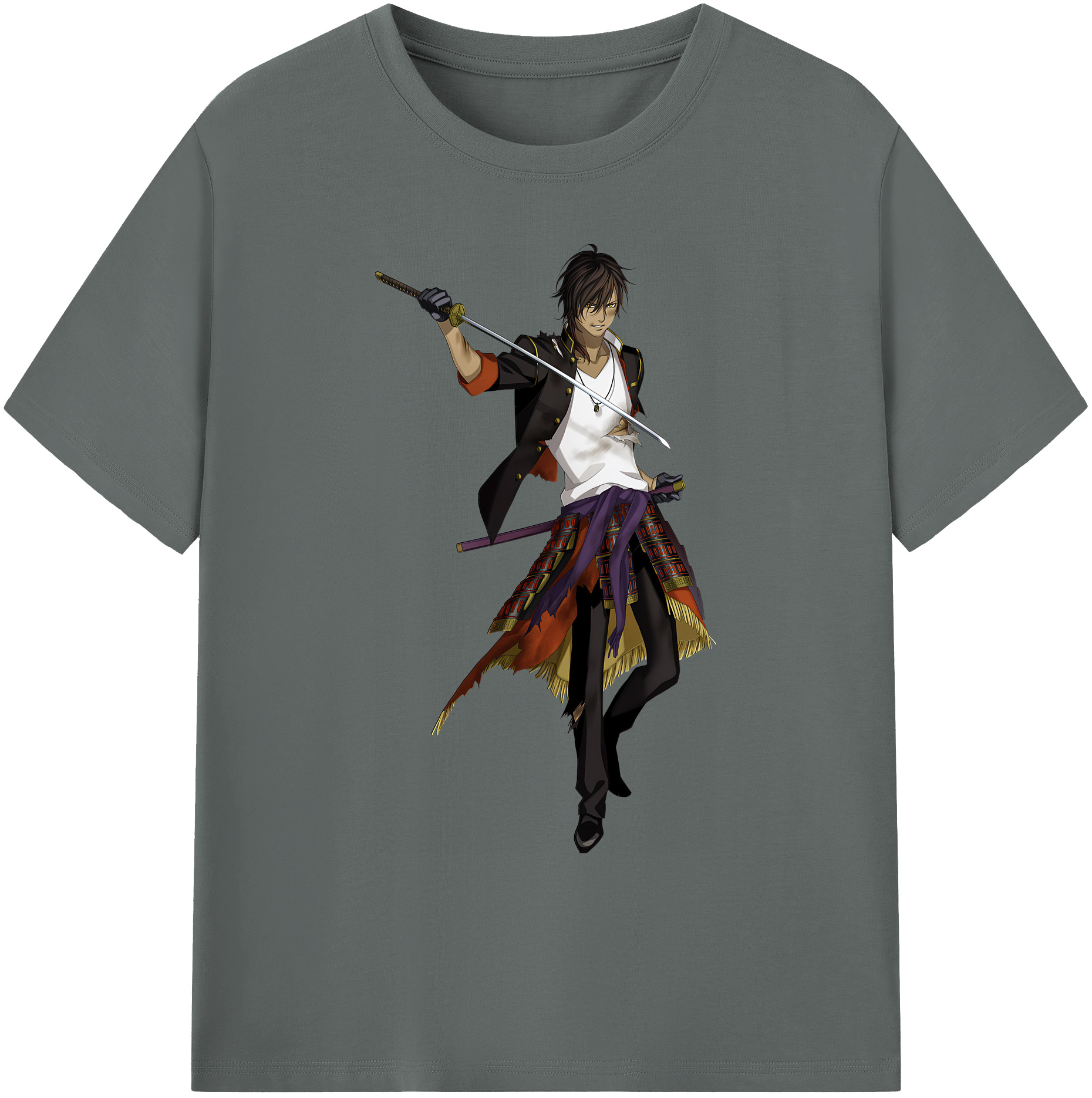 （画像用） 刀剣乱舞 Touken Ranbu 綿100％ メンズ半袖Tシャツ｜肌触りやわらか＆通気性